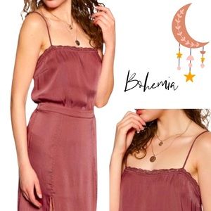 Free People Beyond Me Cami, XS in Deep Red NWT